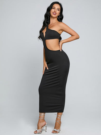 Hollow-out Sleeveless Bodycon Dress