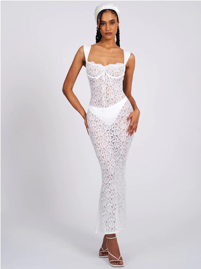 Veronica Lace Maxi Dress (comes in 3 colors)