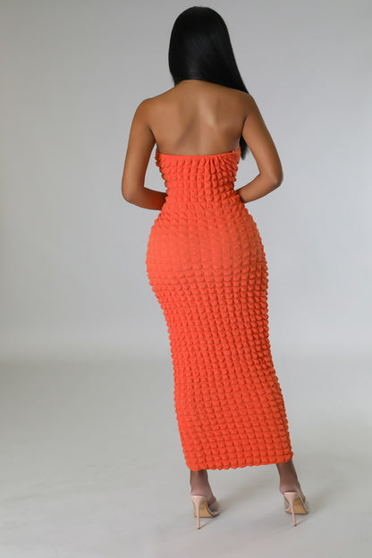 Bubbly Lil Mama Orange Dress