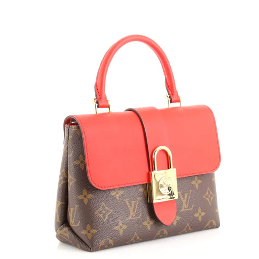 Louis Vuitton Locky Handbag Monogram Canvas (Red) Comes with Cert of Authenticity