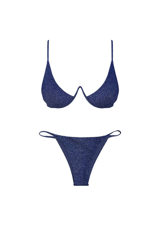 Daniella Denim Underwire Two Piece Bikini