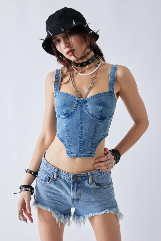 Ruthie Denim Corset Top