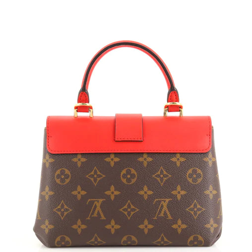 Louis Vuitton Locky Handbag Monogram Canvas (Red) Comes with Cert of Authenticity