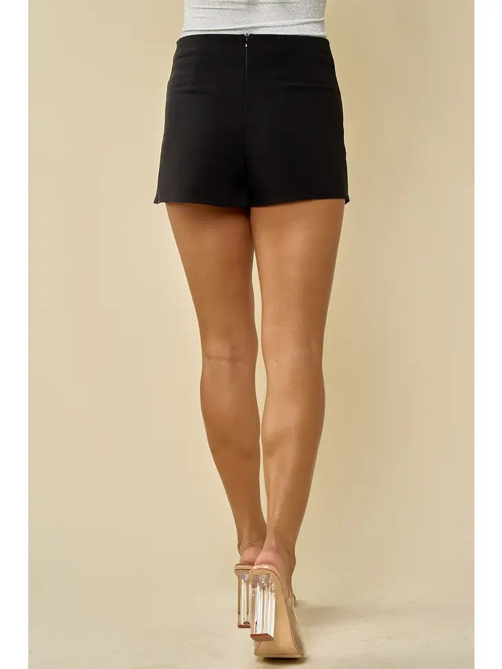 Fay Petal Skort in Black