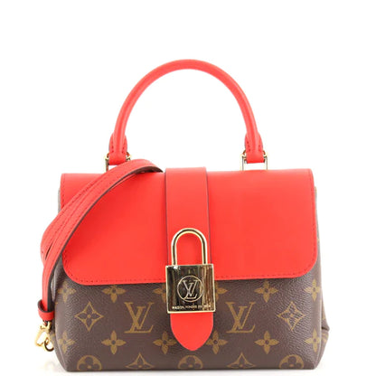 Louis Vuitton Locky Handbag Monogram Canvas (Red) Comes with Cert of Authenticity